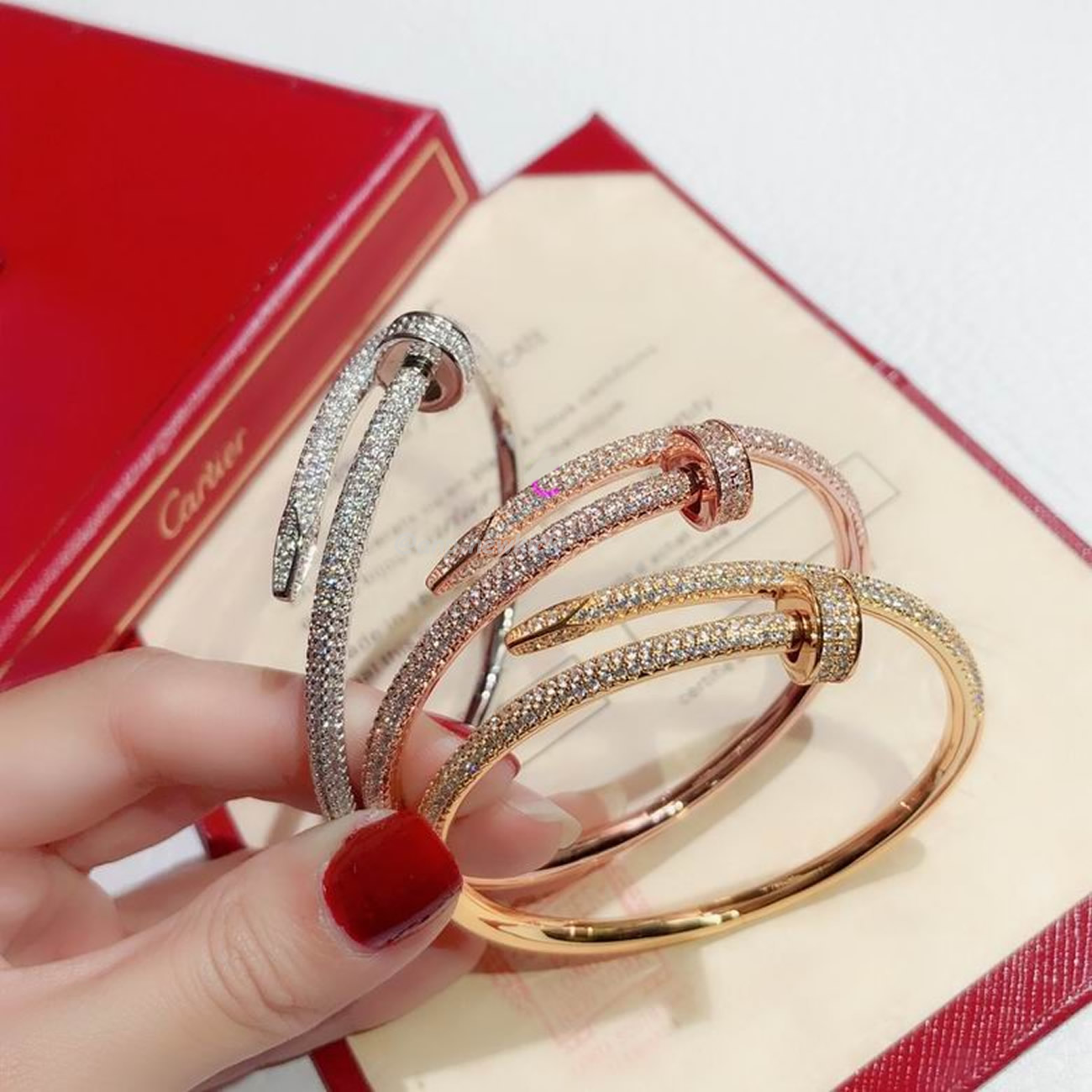 Cartier Bracelet Juste Un Clou Bracelet 18k Rose Gold (4) - newkick.vip